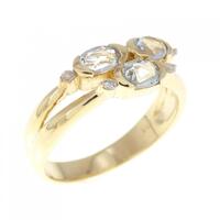 K18YG アクアマリン リング