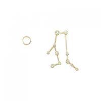 14KYG/K14YG サファイヤ ピアス 拡散処理未検査