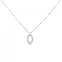 750WG ダイヤモンド ネックレス 0.15CT