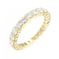 K18YG フルエタニティ ダイヤモンド リング 2.09CT