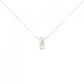 PT/K18WG ダイヤモンド ネックレス 0.10CT