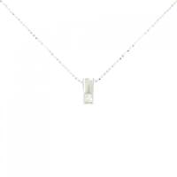 PT/K18WG ダイヤモンド ネックレス 0.10CT