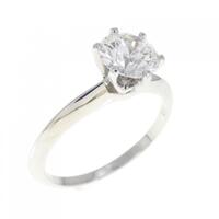 ティファニー クラシックソリティア リング 0.92CT F VVS2