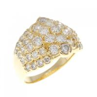 K18YG ダイヤモンド リング 2.00CT
