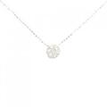 K18WG フラワー ダイヤモンド ネックレス 0.20CT