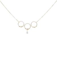K18YG ダイヤモンド ネックレス 0.10CT