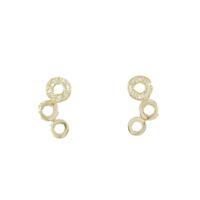 K18YG ダイヤモンド ピアス 0.08CT