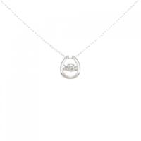 K18WG ダイヤモンド ネックレス 0.08CT