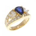 K18YG サファイヤ リング 0.98CT