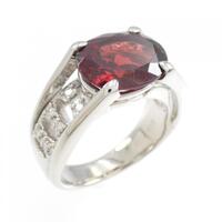 PT ガーネット リング 4.13CT