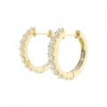【新品】K18YG ダイヤモンド ピアス 1.006CT