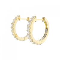 【新品】K18YG ダイヤモンド ピアス 1.006CT