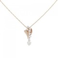 K18PG ダイヤモンド ネックレス 0.138CT