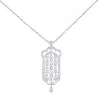 K18WG ダイヤモンド ネックレス 0.44CT