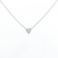 PT ハート ダイヤモンド ネックレス 0.224CT