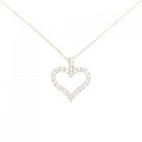 K18PG ハート ダイヤモンド ネックレス 0.47CT