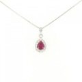PT ルビー ネックレス 0.798CT