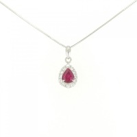 PT ルビー ネックレス 0.798CT