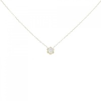 K10YG ソリティア ダイヤモンド ネックレス 0.10CT