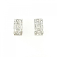 K18WG ダイヤモンド ピアス 1.58CT