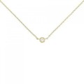 K18YG ソリティア ダイヤモンド ネックレス 0.03CT