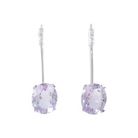 モーブッサン アメジスト ピアス