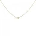 K18YG ソリティア ダイヤモンド ネックレス 0.03CT