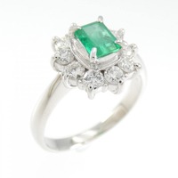 PT エメラルド リング 0.42CT