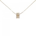 K18PG ハート ダイヤモンド ネックレス 0.12CT