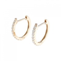 K18PG ダイヤモンド ピアス 0.20CT