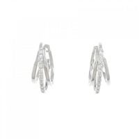 K18WG ダイヤモンド ピアス 0.20CT