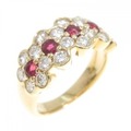 K18YG ルビー リング 0.60CT