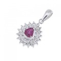 PT ルビー ペンダント 0.22CT