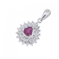 PT ルビー ペンダント 0.22CT