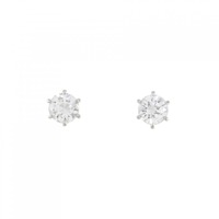 プラチナダイヤモンド ピアス 0.407CT 0.410CT E-F VS1-VS2 VG-GOOD