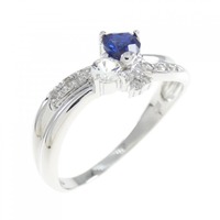 K14WG サファイヤ リング