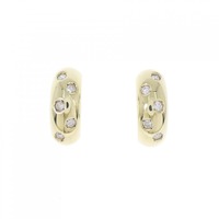 K18YG ダイヤモンド ピアス 0.16CT