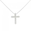 PT クロス ダイヤモンド ネックレス 1.00CT