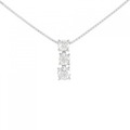 PT スリーストーン ダイヤモンド ネックレス 0.70CT