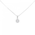 PT フラワー ダイヤモンド ネックレス 0.31CT