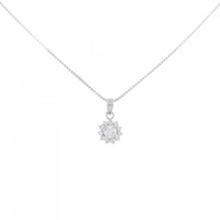 PT フラワー ダイヤモンド ネックレス 0.31CT