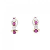 クイーン ルビー イヤリング 1.47CT