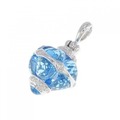 K18WG ブルートパーズ ペンダント 14.48CT