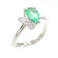 PT エメラルド リング 0.69CT