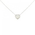 PT ハート ダイヤモンド ネックレス 0.40CT