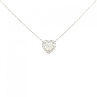 PT ハート ダイヤモンド ネックレス 0.40CT