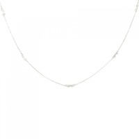 K18WG ダイヤモンド ネックレス 0.13CT