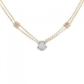 750スリーカラー ダイヤモンド ネックレス 0.437CT