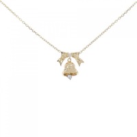 K18YG ベル ダイヤモンド ネックレス 0.04CT