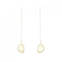 【新品】K10YG プレーナイト ピアス